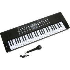 AXMAN LP5450 Keyboard inkl. Mikrofon und Netzteilanschluss, 54 Tasten, batteriebetrieben 6 x AA (Netzteil und Batterien nicht enthalten)