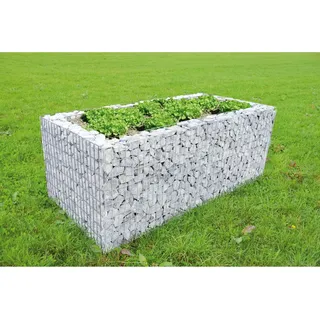 Gabionen-Hochbeet B 100 cm x T 100 cm x H 80 cm