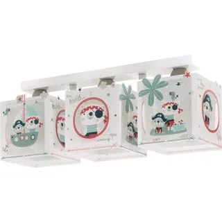 Dalber Kinderlampe Deckenleuchte, Kinderzimmer Deckenlampe 3 Lichter Tiere Piraten The Pirates, 50 x 14 x 20.5 cm