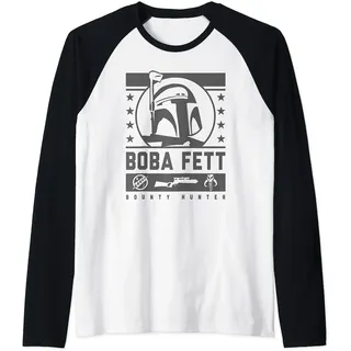 Star Wars Boba Fett Streetwear Propaganda Poster Raglan