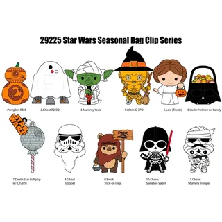 Monogram Star Wars Halloween 3d Pvc Taschenclips Display - Multicolor