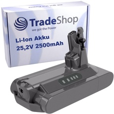 Trade-Shop Hochleistungs Li-Ion Akku 25,2V / 2500mAh für Dyson Cyclone V10 Absolute, V10 Animal, V10 Animal Pro, V10 Motorhead/Staubsauger
