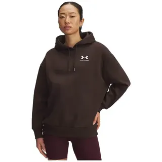 Under Armour Icon Fleece Oversize Kapuzenpullover - Brown / White - S