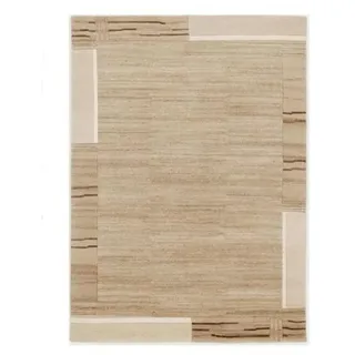 Cazaris Wollteppich , Naturfarben , Textil , Bordüre , rechteckig , 250x300 cm , Care & Fair , für Fußbodenheizung geeignet, in verschiedenen Größen erhältlich , Teppiche und Böden, Teppiche, Orientteppiche