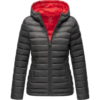 Marikoo Damen modische Steppjacke Übergangsjacke mit Kapuze Lucy