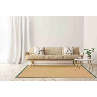 carpetfine Sisal Sisalteppich 80 x 150 cm Grün