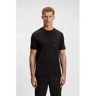 Boss Green T-Shirt »Tee Urban Tech« mit Brusttasche, schwarz