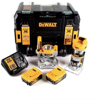 DeWalt DCW 604 P2 Akku-Kombifräsmaschine 18V 2x5,0Ah + Ladegerät + Koffer