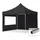 Faltpavillon 3 x 3 m inkl. 2 Seitenteile Schwarz