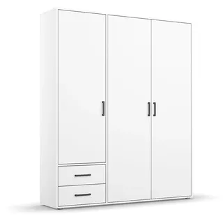 Rauch Drehtürenschrank Voyager 140 x 194 x 53 cm Weiß/Blau