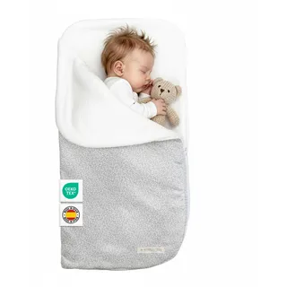 MIMUSELINA Einschlagdecke Babyschale Winter Universal | 2-in-1 Fußsack (92x46 cm) & Decke (92x92 cm) | Weiche Baumwolle für Babyschale, Kinderwagen & Babybett