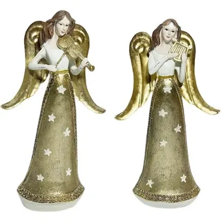 Weihnachtsengel Figurinen Set Mit 2 Traditionell Weihnachten Engel Festliche