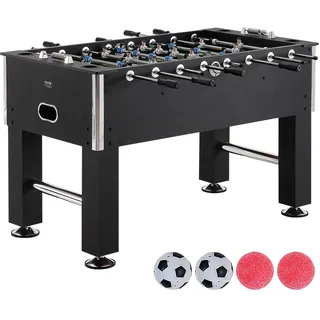 VEVOR Kickertisch, 140 cm Kickertisch in Standardgröße, Indoor-Kickertisch in Voller Größe für Zuhause, Familie und Spielzimmer, Fußball mit Kickertisch-Set, inklusive 4 Bällen und 4 Getränkehaltern