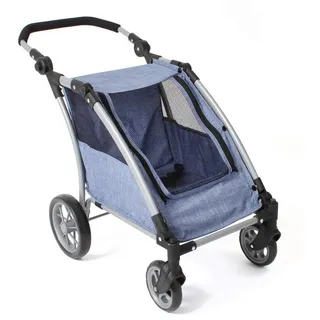 Bayer Chic 2000 CHIC2000 Puppen-Zwillingsbuggy »Puppen-Trailer Roadster« für zwei Puppen, blau