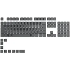 Glorious Gaming 115x GPBT-Keycaps - Cherry-Profil, äußerst widerstandsfähiger PBT-Kunststoff, optisch EIN Blickfang, überragende Akustik, Originalschrift, Spanisch Layout - Schwarze Esche