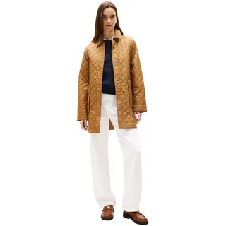 Tommy Hilfiger Damen Steppjacke Padded Nylon Quilted Lang, Braun (Hickory), L