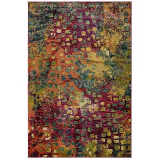 benuta Nest Teppich Casa Multicolor 300x400 cm , Textil , Abstrakt , Rechteckig , 300x400 cm , Oeko-Tex® Standard 100 , wasserabweisend , Teppiche und Böden, Teppiche