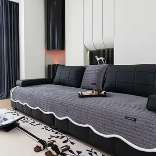SHANNA Sofa überzug Sofabezug 1 2 3 4 Sitzer Sofabezüge Couch Überzug L Form Ecksofa Sofa Couch Cover Überwurfdecke, Sofahusse Sofaüberwürfe rutschfest Sofa Abdeckung Protector für Hunde Haustiere