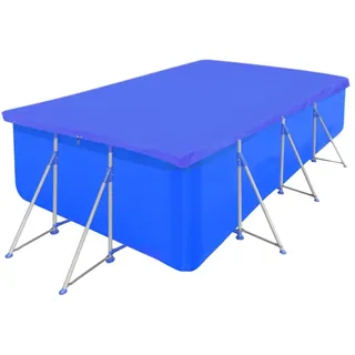 vidaXL Poolabdeckung PE Rechteckig 90 g/qm 400x207 cm - Blau