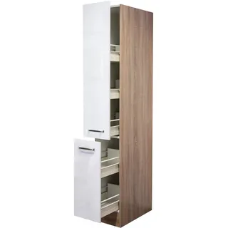 Flex-Well Apothekerschrank 30 x 200 x 57 cm Weiß