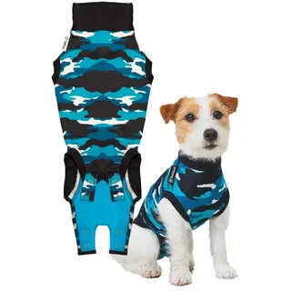 Suitical Recovery Suit Hund, S, Blau Camouflage