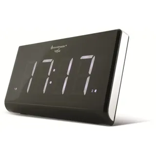 Soundmaster UR8400, Uhr, Analog, PLL, LED, 4,57 cm (1.8"), Weiß - Schwarz, Weiß