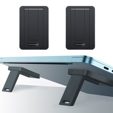 OYE 2 Stück Mini-Laptop-Ständer, tragbar, unsichtbar, für Computer-Tastatur, Notebook-Halterung, kühlender Laptop-Ständer, ergonomisch, leicht, MacBook, kabellose Tastatur (schwarz)