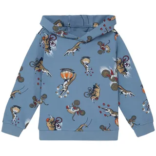 s.Oliver Kapuzensweatshirt aus Baumwollmix mit All-Over-Print