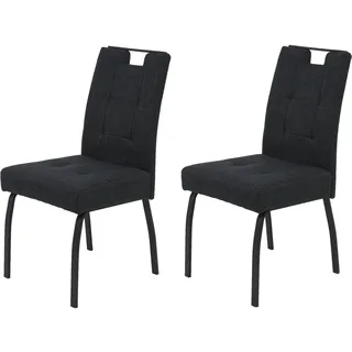 Hela Esszimmerstuhl LINZ Polyester schwarz 2