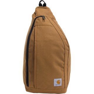 Carhartt Herren Mono Sling Rucksack, Unisex Umhängetasche für Reisen und Wandern, Braun, One Size