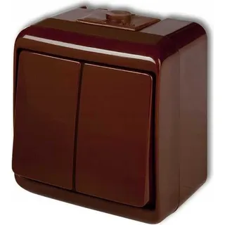 JUNIOR Kerzenschalter braun IP54 4WHE-2