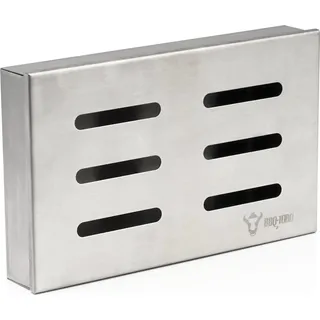 BBQ-Toro Edelstahl Räucherbox "Cherry" | Smokerbox für Gasgrill, Holzkohlegrill - Silber