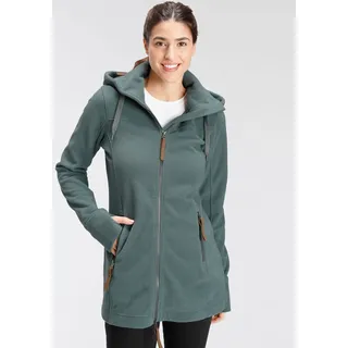 Fleecejacke POLARINO, Damen, Gr. 46, grau (graugrün), Fleece, Obermaterial: 100% Polyester, unifarben, angesetztes Bündchen mit Daumenlöchern, Jacken Fleecejacke, aus Fleece, atmungsaktiv, schnell trocknend, Topseller