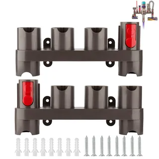 RTop Wandhalterung Zubehörhalter für Dyson Gen5 G5 V15 V12 V11 V10 V8 V7 (10 Aufbewahrungsbuchsen, 2er Pack)
