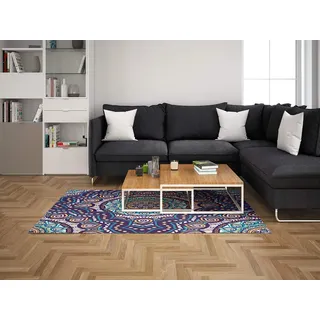 Oedim Mandala-Teppich, PVC | 95 x 165 cm | PVC-Teppich | Vinylboden | Heimdekoration | Sintasol Boden | Bodenschutz |