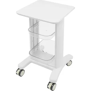 Salon-/Friseurwagen - Rollbarer Aufbewahrungswagen - 3 Ebenen - ABS - 45×41,9×74,1 cm - Traglast 50 kg - Weiß