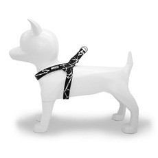 MORSO Hundegeschirr Mini für kleine Hunde, XS, schwarz, 7116