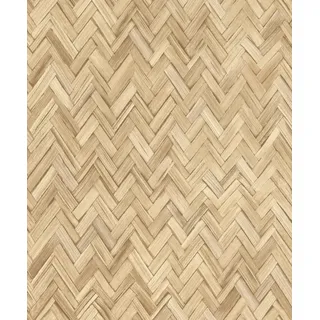 Rasch Textil Vliestapete Holzoptik Fischgrat hell Beige-Braun 32 cm x 10 m 410334