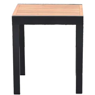 Merxx Balkontisch ausziehbar 65-130 x 65 x 74 cm Graphit/Braun