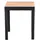 Balkontisch ausziehbar 65-130 x 65 x 74 cm Graphit/Braun