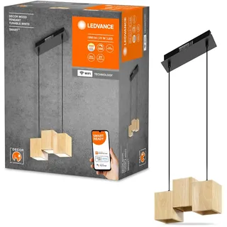LEDVANCE Decor Wood 1-flg. 10 cm rechteckig schwarz