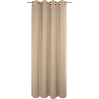Vorhang WIRTH "Wiessee" Gr. 2, beige (naturfarben), B:150cm H:175cm, Jacquard, Baumwolle, Leinen, Modal, Gardinen, Vorhang