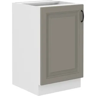 Waschbeckenunterschrank SOPHIA – Breite 50 cm, Hellgrau / Weiß - Grau