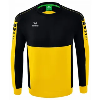 Erima Six Wings Sweatshirt gelb/schwarz XL
