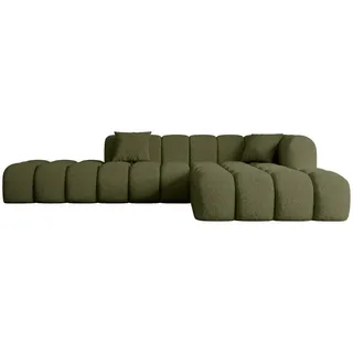 altdecor Ecksofa in L-Form, Olea-L2 - 289x176x71 cm Grün - Corner Sofa Bett Eckcouch Couch Wohnlandschaft Cauchsofa - Grün