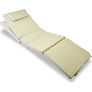 VCM Liegenauflage 2er Set creme