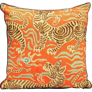 Kare Tiger Love Dekokissen 45 x 45 cm Rot/Mehrfarbig