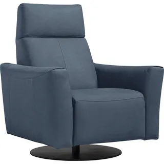 Egoitaliano Sessel »Blues Designsessel, Loungesessel,« drehbar, inkl. manuelle Relaxfunktion durch Push-Back-Mechanismus, grau