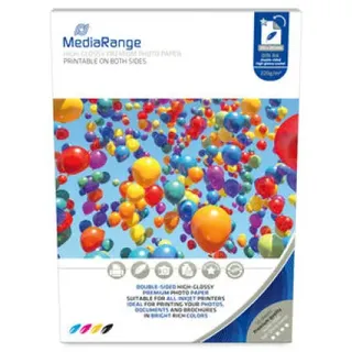 MediaRange Fotopapier A4 Weiß Hoch-Glanz