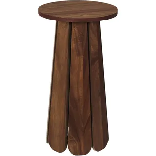 HOME DECO FACTORY, HD0350, Beistelltisch D30 cm, Modell Will, Softness Collection, Möbel, Tisch und Schreibtisch, Konsole und Polster, 30x55x30 cm, Braun